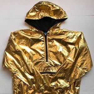 Adidas Gold Windbreaker Jacket